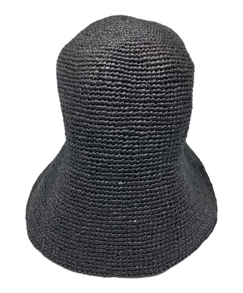 MAISON N.H PARIS（メゾン・エヌ・アッシュ・パリ）MAISON N.H PARIS (メゾン・エヌ・アッシュ・パリ) ラフィアハット ブラックの古着・服飾アイテム