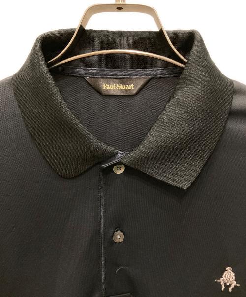 Paul Stuart（ポールスチュアート）Paul Stuart (ポールスチュアート) ドライポロシャツ ブラック サイズ:Lの古着・服飾アイテム