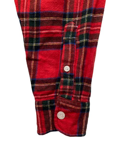 stussy（ステューシー）stussy (ステューシー) チェックシャツ レッド×グリーン サイズ:Mの古着・服飾アイテム