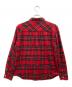stussy (ステューシー) チェックシャツ レッド×グリーン サイズ:M：4000円