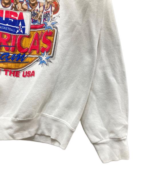 SALEM（セーラム）salem (セーラム) 90`SヴィンテージNBAプリントスウェット ホワイト サイズ:Lの古着・服飾アイテム