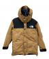 THE NORTH FACE（ザ ノース フェイス）の古着「MOUNTAIN DOWN COAT」｜ベージュ×ブラック
