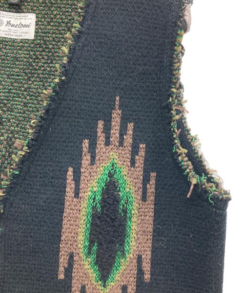 BARNEYS NEWYORK（バーニーズ・ニューヨーク）BARNEYS NEWYORK (バーニーズ・ニューヨーク) ニットベスト ブラック サイズ:44の古着・服飾アイテム