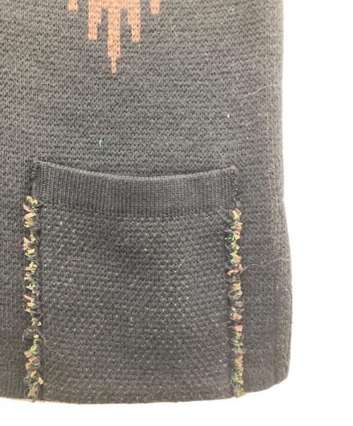 BARNEYS NEWYORK（バーニーズ・ニューヨーク）BARNEYS NEWYORK (バーニーズ・ニューヨーク) ニットベスト ブラック サイズ:44の古着・服飾アイテム