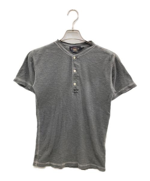 RRL（ダブルアールエル）RRL (ダブルアール) ヘンリーネックTシャツ グレー サイズ:Sの古着・服飾アイテム
