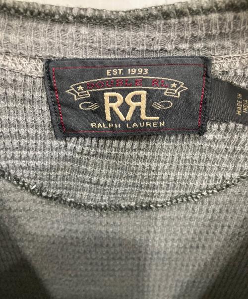 RRL（ダブルアールエル）RRL (ダブルアール) ヘンリーネックTシャツ グレー サイズ:Sの古着・服飾アイテム