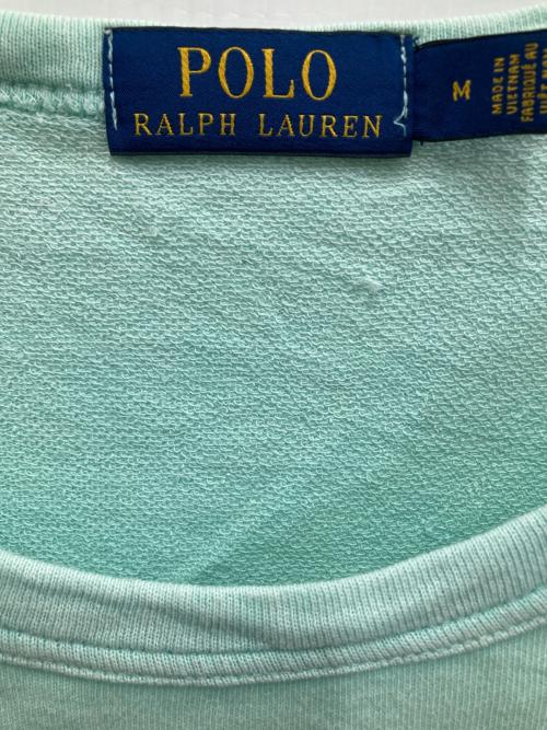 POLO RALPH LAUREN（ポロ・ラルフローレン）POLO RALPH LAUREN (ポロ・ラルフローレン) ライトスウェット グリーン サイズ:Mの古着・服飾アイテム