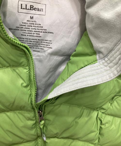 L.L.Bean（エルエルビーン）L.L.Bean (エルエルビーン) ダウンベスト 黄緑 サイズ:Mの古着・服飾アイテム