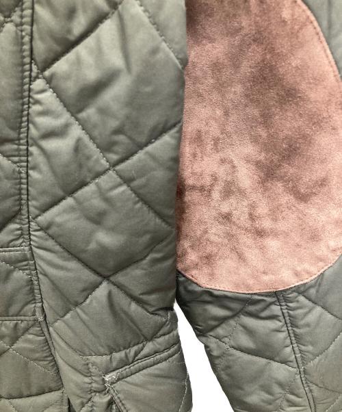 POLO RALPH LAUREN（ポロ・ラルフローレン）POLO RALPH LAUREN (ポロ・ラルフローレン) エルボーパッチキルティングジャケット カーキ サイズ:XSの古着・服飾アイテム