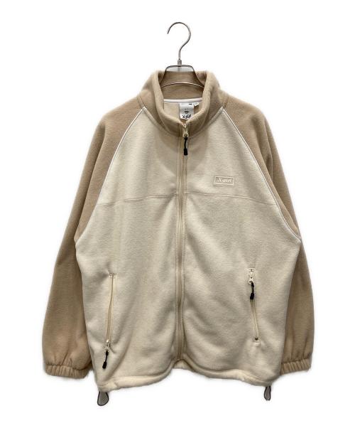 X-GIRL（エックスガール）X-GIRL (エックスガール) ラグランフリース ジャケット ベージュ サイズ:Mの古着・服飾アイテム