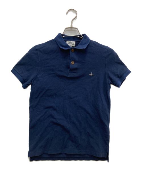Vivienne Westwood man（ヴィヴィアン ウェストウッド マン）Vivienne Westwood man (ヴィヴィアン ウェストウッド マン) ポロシャツ ネイビー サイズ:44の古着・服飾アイテム