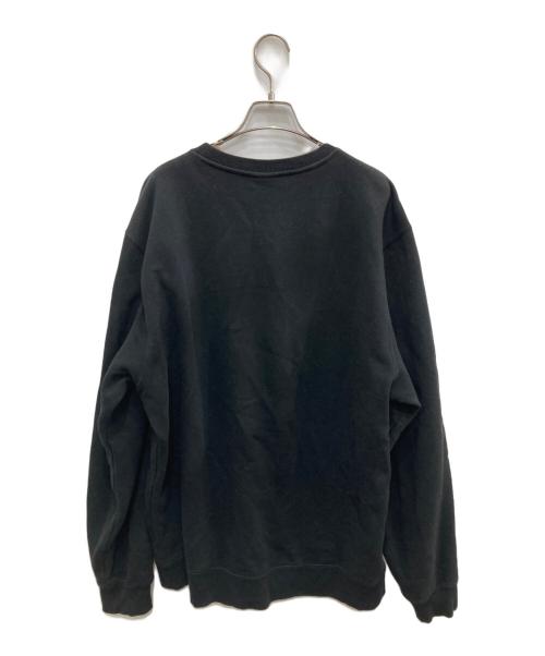 stussy（ステューシー）stussy (ステューシー) Basic S Applique Crew ブラック サイズ:XLの古着・服飾アイテム