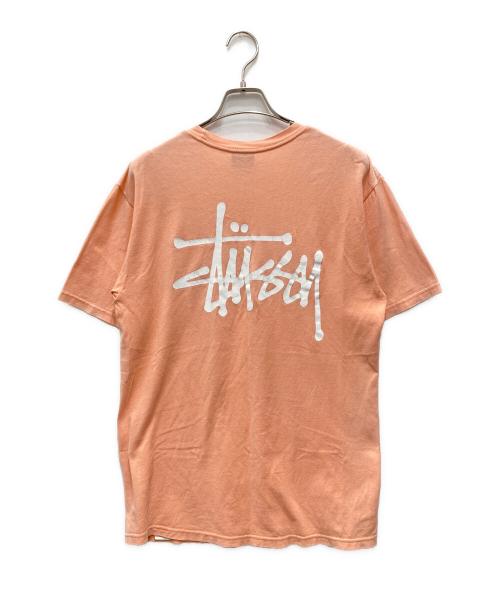stussy（ステューシー）stussy (ステューシー) プリントカットソー ピンク サイズ:Mの古着・服飾アイテム