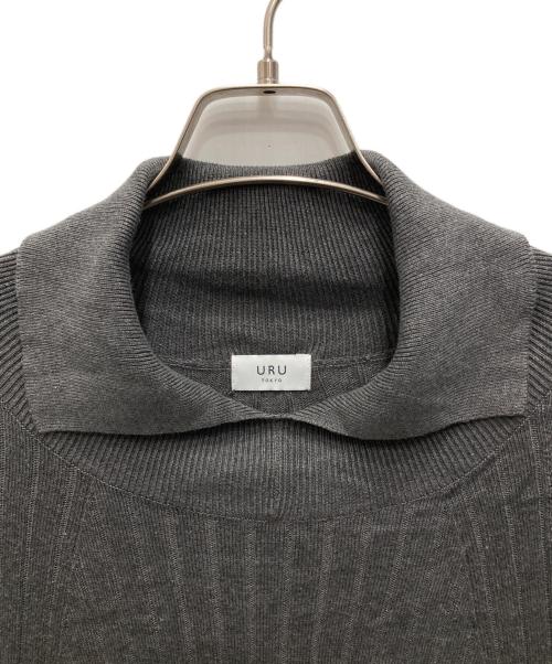URU（ウル）URU (ウル) TURTLE NECK KNIT／タートル ネック ニット グレー サイズ:2の古着・服飾アイテム