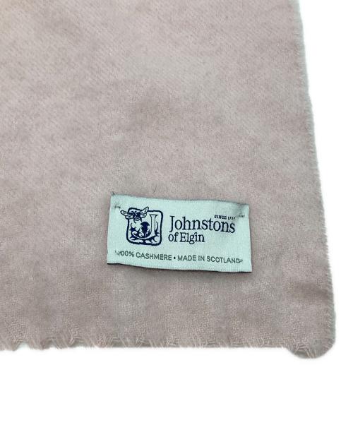 JOHNSTONS（ジョンストンズ）JOHNSTONS (ジョンストンズ) カシミヤマフラー ピンクの古着・服飾アイテム