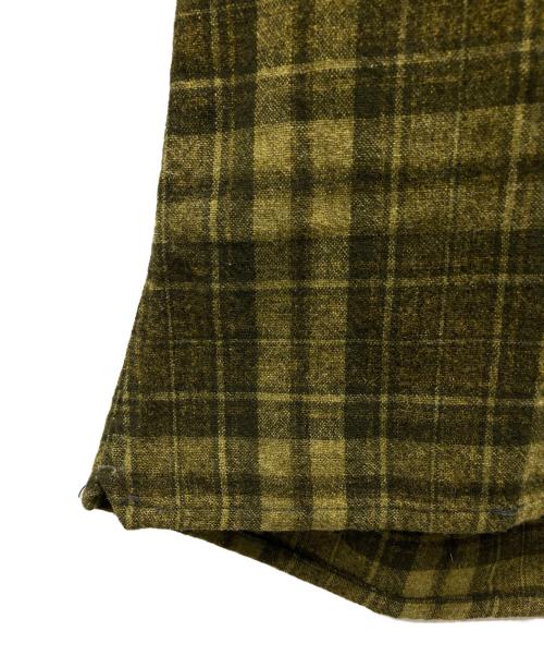 PENDLETON（ペンドルトン）PENDLETON (ペンドルトン) 60's半袖チェックネルシャツ カーキ サイズ:Lの古着・服飾アイテム