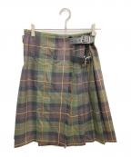 O'NEIL OF DUBLINオニールオブダブリン）の古着「ラップスカート」｜オリーブ