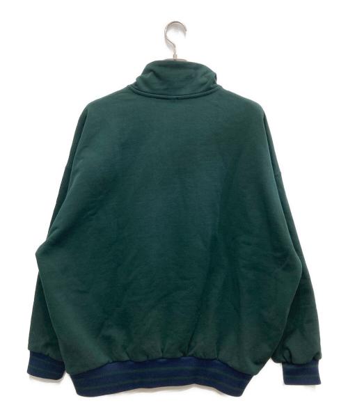 KEBOZ（ケボズ）KEBOZ (ケボズ) ハーフジップスウェット グリーン サイズ:Lの古着・服飾アイテム