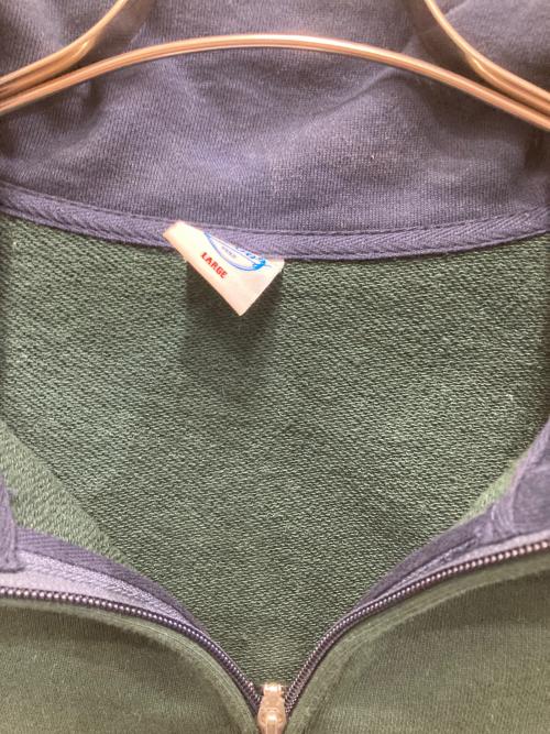 KEBOZ（ケボズ）KEBOZ (ケボズ) ハーフジップスウェット グリーン サイズ:Lの古着・服飾アイテム