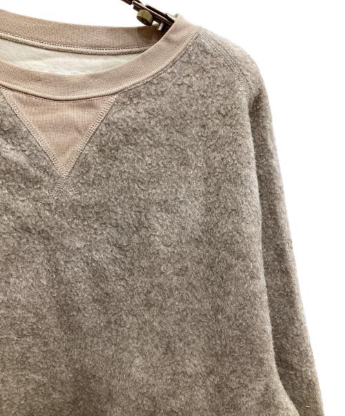 JOHN MASON SMITH（ジョンメイソンスミス）JOHN MASON SMITH (ジョンメイソンスミス) YAKU PILE ELBOW PADS SWEAT ベージュ サイズ:Mの古着・服飾アイテム