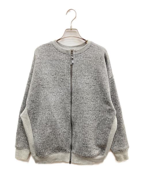 SIWALY fluid（シワリーフルイド）siwaly fluid (シワリーフルイド) ジップジャケット グレー サイズ:FREEの古着・服飾アイテム