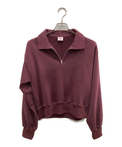 +81BRANCA（ハチイチブランカ）+81BRANCA (ハチイチブランカ) SLOBE IENA (スローブ イエナ) 別注ハーフジップスウェット ボルドー サイズ:Fの古着・服飾アイテム