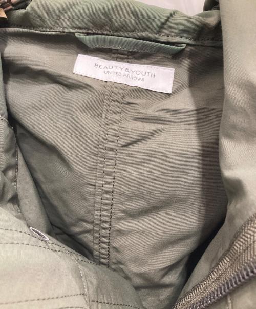 BEAUTY&YOUTH UNITED ARROWS（ビューティーアンドユースユナイテッドアローズ）BEAUTY&YOUTH UNITED ARROWS (ビューティーアンドユースユナイテッドアローズ) CLS PACK フード ブルゾン オリーブ サイズ:Sの古着・服飾アイテム