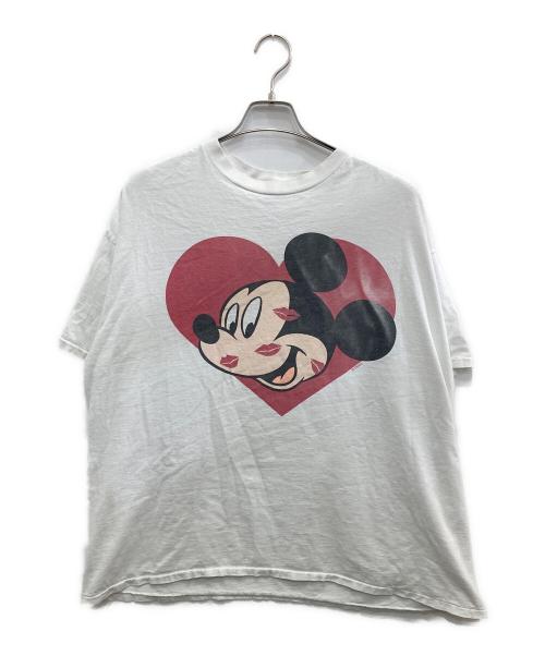 DELTA（デルタ）DELTA (デルタ) 90s ミッキーマウス キスマーク Tシャツ ホワイト サイズ:XXLの古着・服飾アイテム