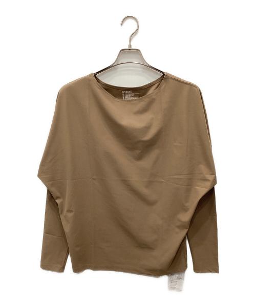 forme（フォルメ）forme (フォルメ) USA コットンTシャツ ブラウン サイズ:Freeの古着・服飾アイテム