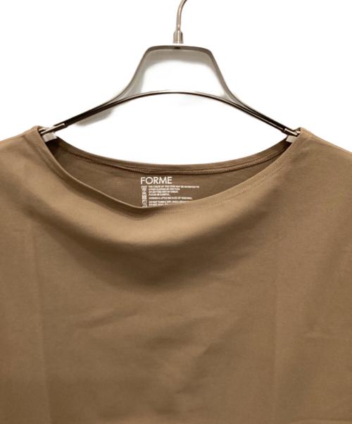forme（フォルメ）forme (フォルメ) USA コットンTシャツ ブラウン サイズ:Freeの古着・服飾アイテム