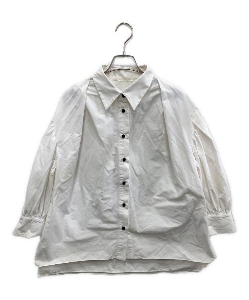 ELLIE（エリー）ELLIE (エリー) タックボリュームスリーブシャツ ホワイト サイズ:Fの古着・服飾アイテム