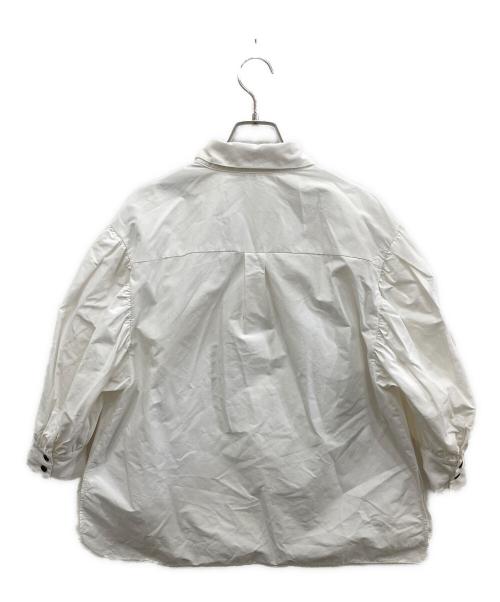 ELLIE（エリー）ELLIE (エリー) タックボリュームスリーブシャツ ホワイト サイズ:Fの古着・服飾アイテム