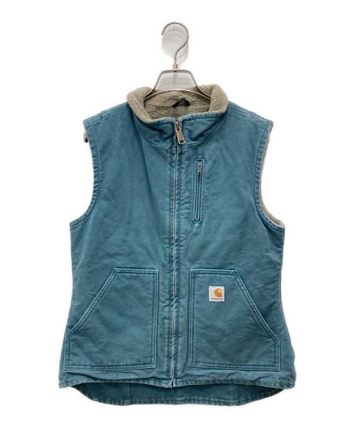 CarHartt（カーハート）CarHartt (カーハート) ダック地ベスト ブルー サイズ:XSの古着・服飾アイテム