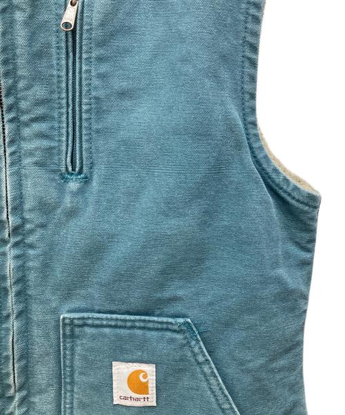 CarHartt（カーハート）CarHartt (カーハート) ダック地ベスト ブルー サイズ:XSの古着・服飾アイテム