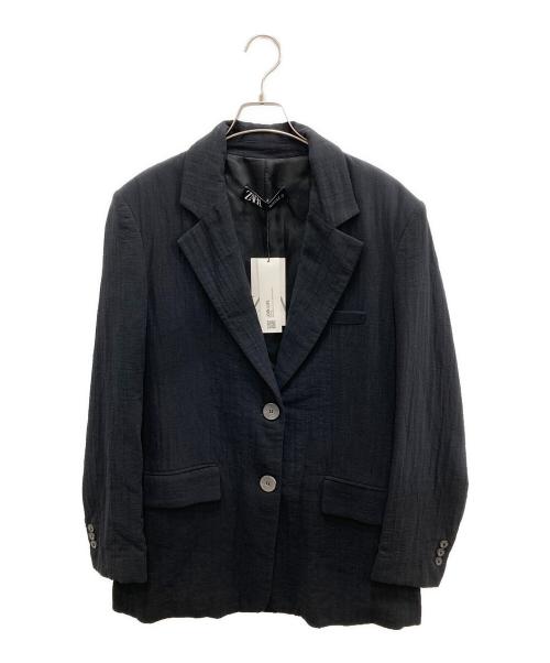 ZARA（ザラ）ZARA (ザラ) オーバーテーラードジャケット ネイビー サイズ:Sの古着・服飾アイテム