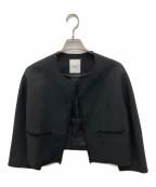 ebureエブール）の古着「ノーカラージャケット」｜ブラック