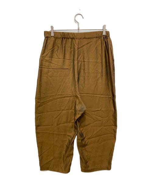 journal standard luxe（ジャーナルスタンダード ラックス）JOURNAL STANDARD LUXE (ジャーナルスタンダード リュクス) サテンイージーパンツ ブラウン サイズ:表記無し(実寸ご確認ください）の古着・服飾アイテム