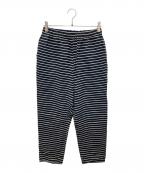 journal standard luxeジャーナルスタンダード ラックス）の古着「リネンボーダーパンツ」｜ネイビー