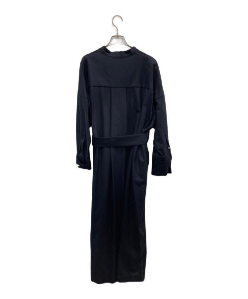 SACRA（サクラ）SACRA (サクラ) ツイルウールフラップポケットワンピース ブラック サイズ:38の古着・服飾アイテム