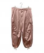 journal standard luxeジャーナルスタンダード ラックス）の古着「サテンカーゴパンツ」｜ピンク