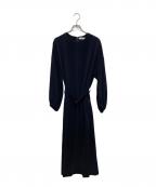 ebureエブール）の古着「ベルト付ワンピース」｜ネイビー