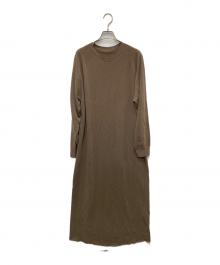 MUSE de Deuxieme Classe（ミューズ ドゥーズィエム クラス）の古着「CAPRI クルーネックワンピース」｜ブラウン