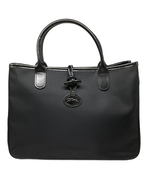 LONGCHAMP（ロンシャン）LONGCHAMP (ロンシャン) ハンドバッグ ブラックの古着・服飾アイテム