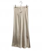 COLLAGE GALLARDAGALANTEコラージュ ガリャルダガランテ）の古着「ソフトマーメイドサテンスカート」｜ホワイト