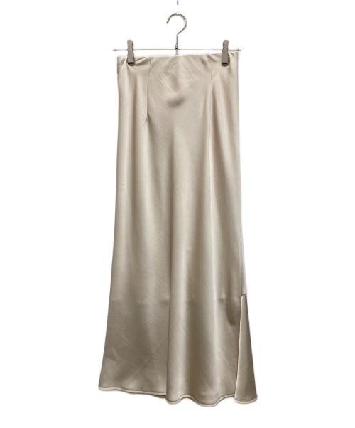 COLLAGE GALLARDAGALANTE（コラージュ ガリャルダガランテ）COLLAGE GALLARDAGALANTE (コラージュ ガリャルダガランテ) ソフトマーメイドサテンスカート ホワイト サイズ:Freeの古着・服飾アイテム