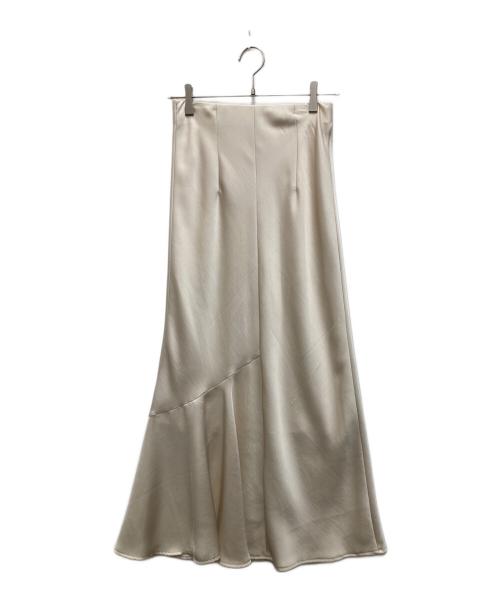 COLLAGE GALLARDAGALANTE（コラージュ ガリャルダガランテ）COLLAGE GALLARDAGALANTE (コラージュ ガリャルダガランテ) ソフトマーメイドサテンスカート ホワイト サイズ:Freeの古着・服飾アイテム