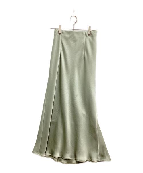 COLLAGE GALLARDAGALANTE（コラージュ ガリャルダガランテ）COLLAGE GALLARDAGALANTE (コラージュ ガリャルダガランテ) ソフトマーメイドサテンスカート ミントグリーン サイズ:Freeの古着・服飾アイテム
