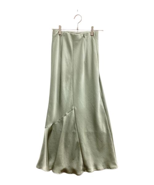 COLLAGE GALLARDAGALANTE（コラージュ ガリャルダガランテ）COLLAGE GALLARDAGALANTE (コラージュ ガリャルダガランテ) ソフトマーメイドサテンスカート ミントグリーン サイズ:Freeの古着・服飾アイテム