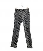 ISSEY MIYAKEイッセイミヤケ）の古着「総柄パンツ」｜ブラック×グレー
