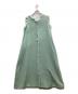maison de dolce（メゾンドドルチェ）の古着「ノースリーブツイードワンピース」｜ミントグリーン